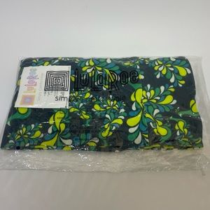 NIB Women's Lularoe TC Tall & Curvy Leggings Pants Unicorn Green Paisley Peacock